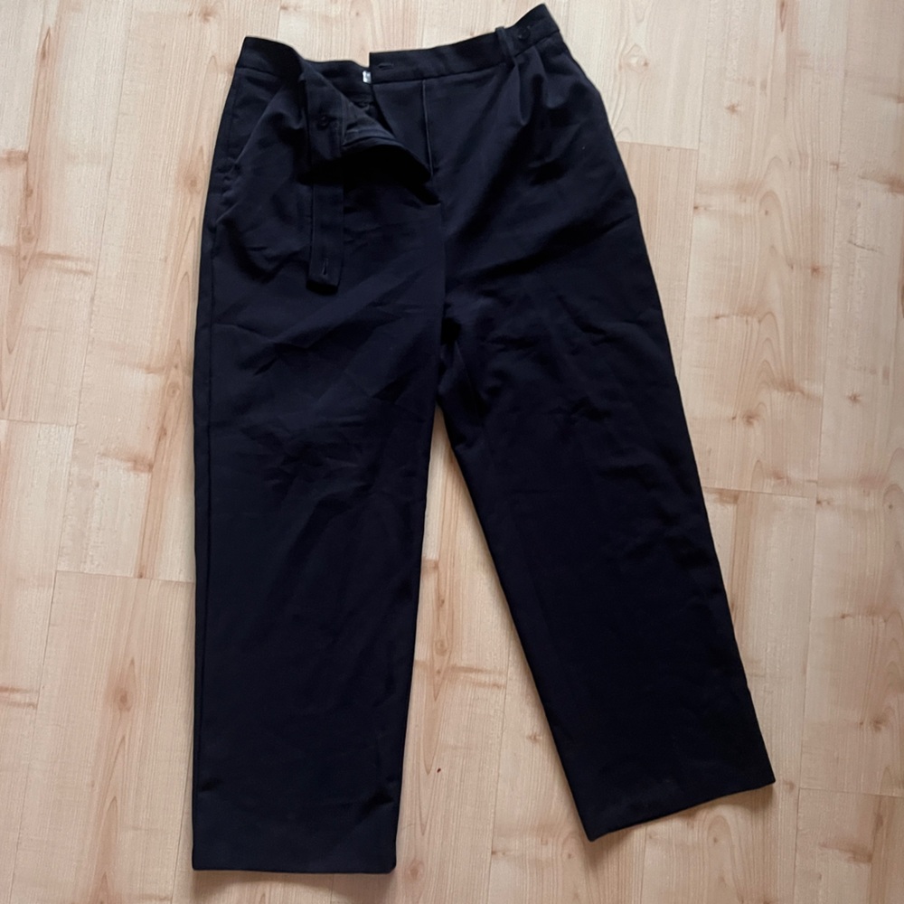 Oak and Fort Black Tapered Dress Pants